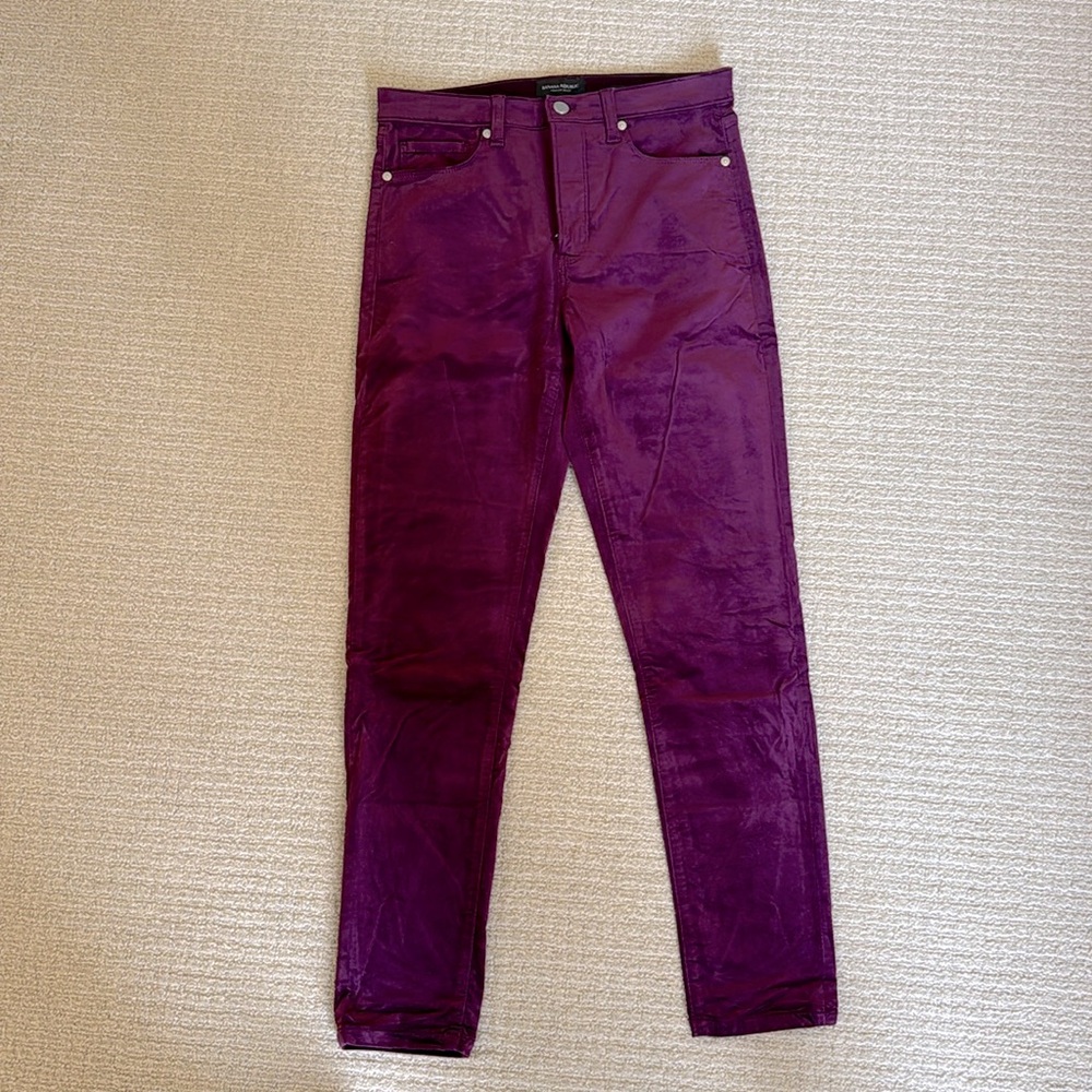 Banana Republic velvet high-rise skinny “jeans”